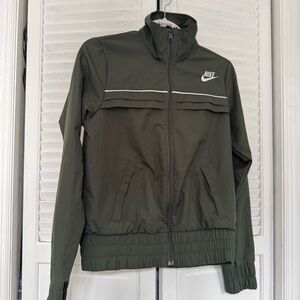 Nike Dark Green Zip-Up Jacket